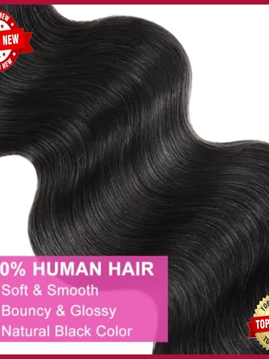 24-28 Inch Brazilian Body Wave Human Hair Extensions 10A Quality